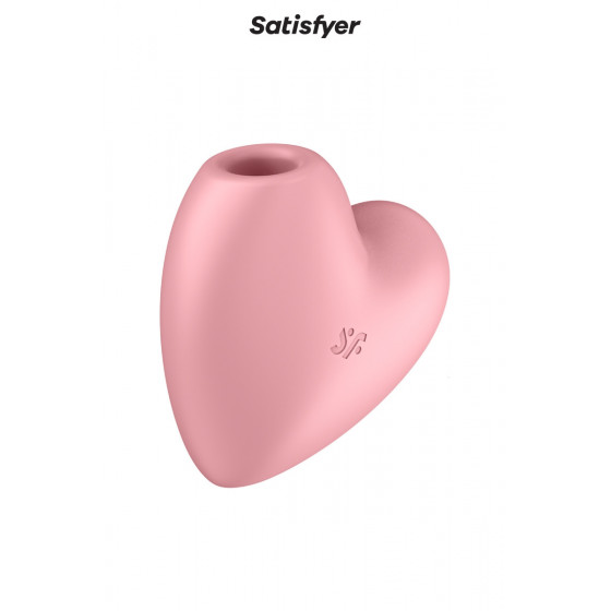 Double Stimulateur Cutie Heart Rose - Satisfyer Pas Cher