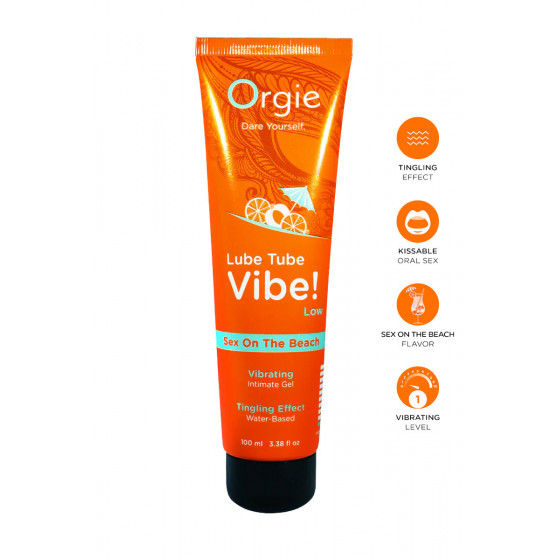 Lubrifiant Lube Tube Vibe (Low) Sex On The Beach 100ml Pas Cher