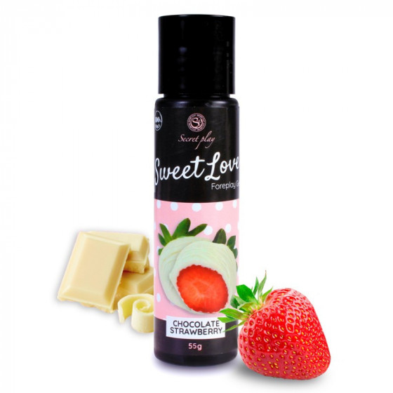 Gel Comestible Chocolat Blanc et Fraise Pas Cher