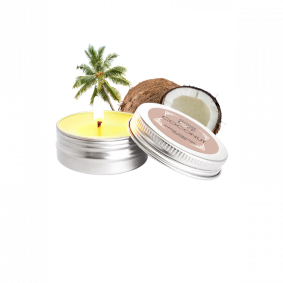 Mini Bougie de Massage Noix de Coco Pas Cher