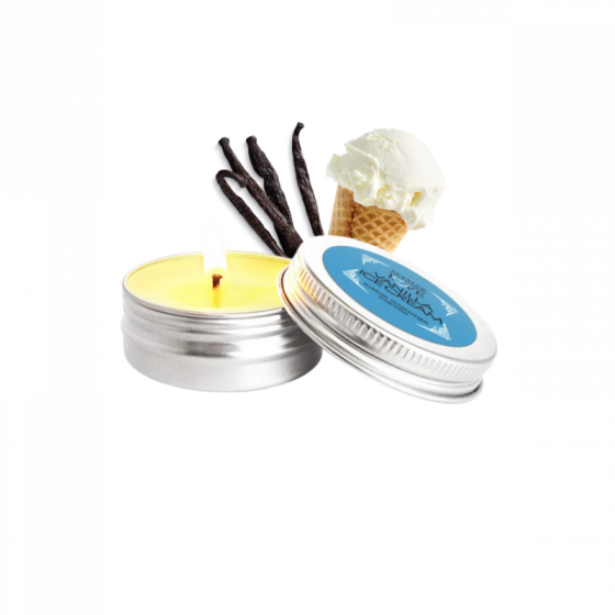 Mini Bougie de Massage glace Vanille Pas Cher