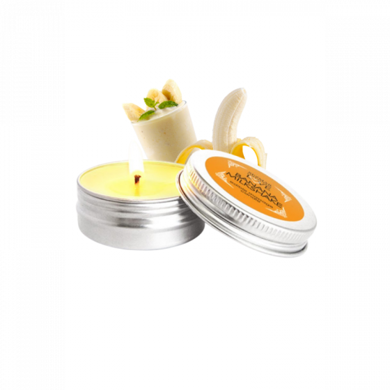 Mini Bougie de Massage Milshake Banane Pas Cher