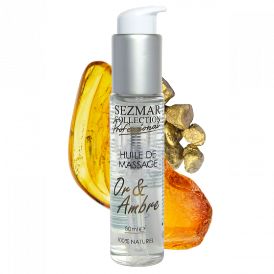 Huile de Massage Or & Ambre Pas Cher