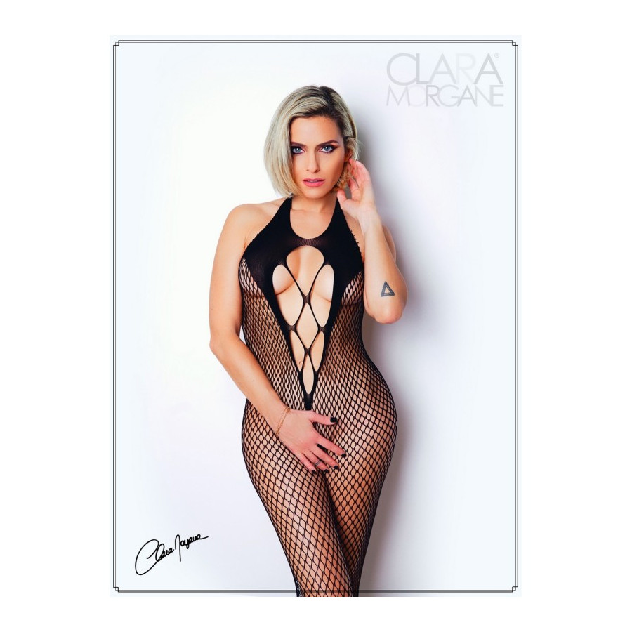 Bodystocking noir avec sublime dos nu - Le Numéro 2  Pas Cher