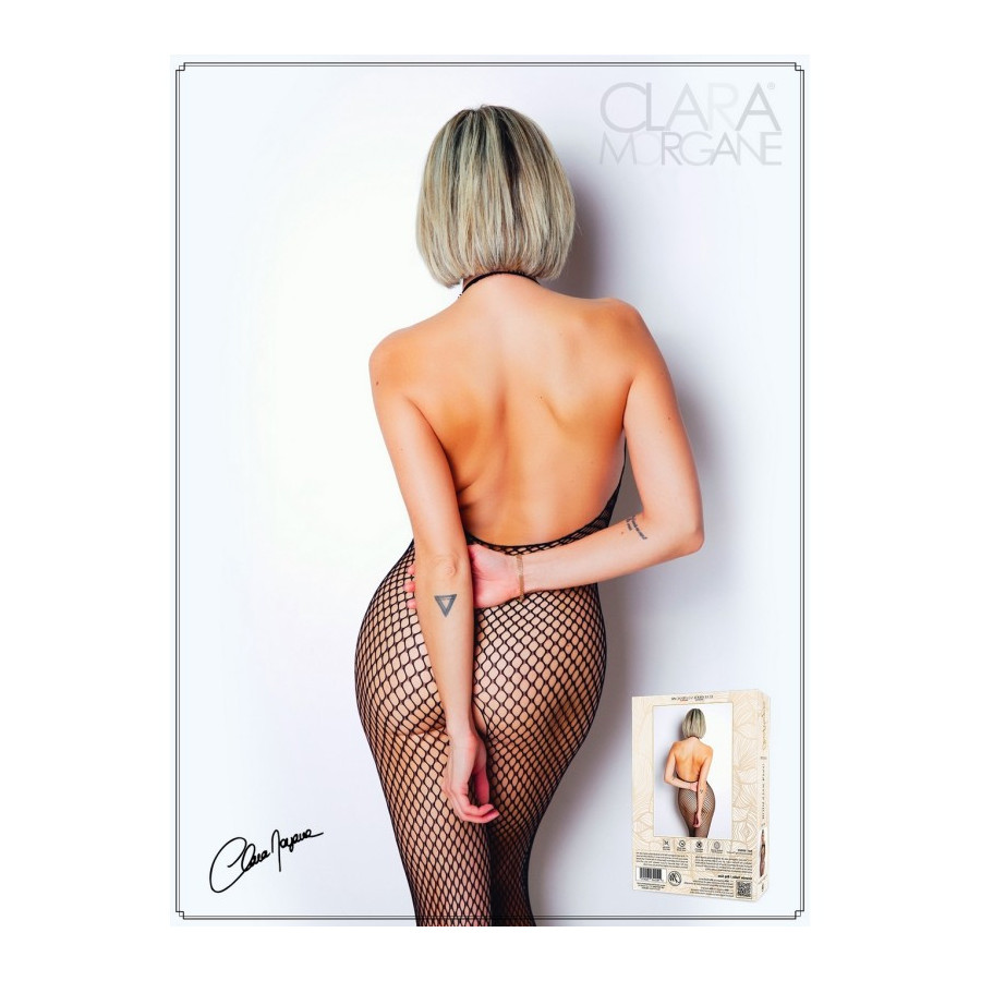 Bodystocking noir avec sublime dos nu - Le Numéro 2  Pas Cher