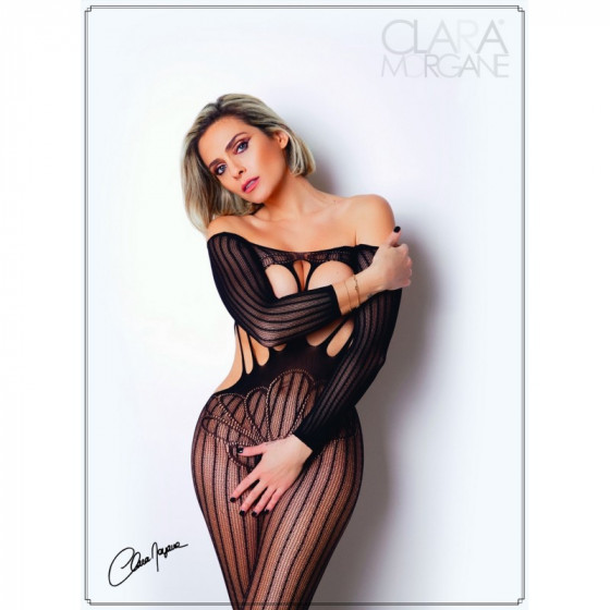 Bodystocking manches longues seins nus - Le Numéro 5 Pas Cher