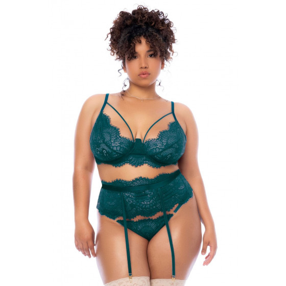 Ensemble 3 pièces grande taille vert Sexy Pas Cher