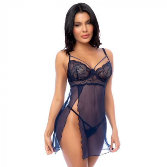 Nuisette et String Bleu Nuit Pas Cher