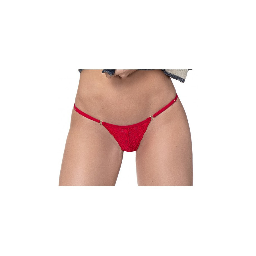 String Dentelle Rouge Pas Cher