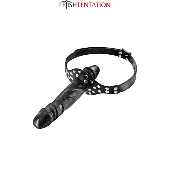 Bâillon Double Gode Black Pas Cher