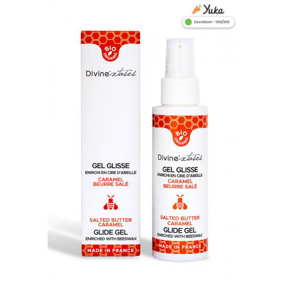 Lubrifiant Bio Caramel Beurre Salé 100ml - Divinexstases Pas Cher