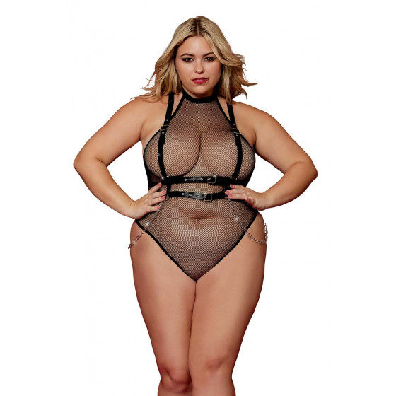 Body en résille, grande taille Pas Cher - Livraison Rapide