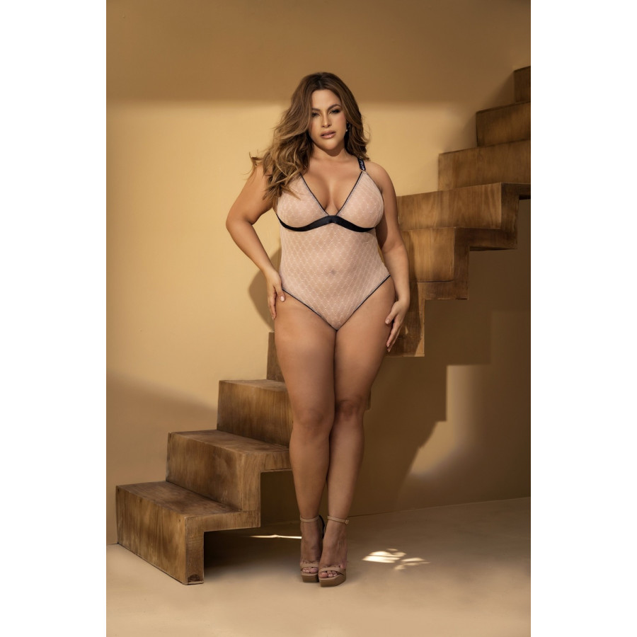 Body, grande taille, chair et noir - Ma Boutique en Folie