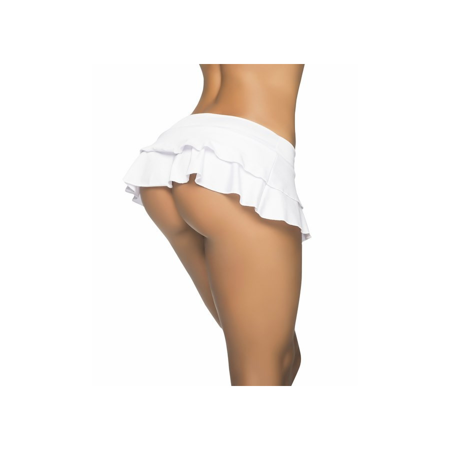 Jupette double froncée blanche – Ma Boutique en Folie