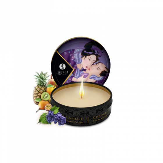Mini bougie de massage Libido – Fruits exotiques sensuels