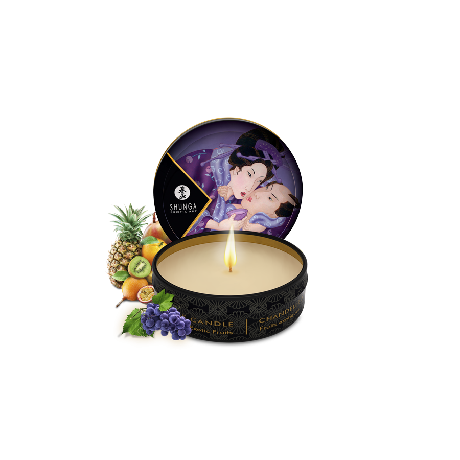 Mini bougie de massage Libido – Fruits exotiques sensuels