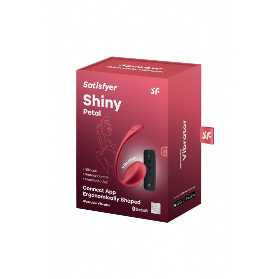 Oeuf vibrant télécommandé rouge Shiny Petal Satisfyer Pas Cher