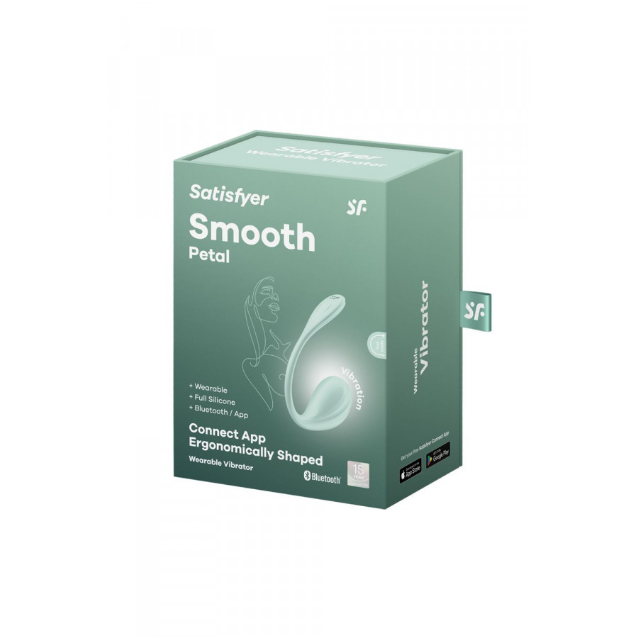 Oeuf vibrant vert menthe Smooth Petal Satisfyer Pas Cher