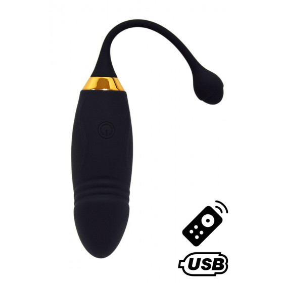 HAPPY, Un Œuf vibrant long USB avec télécommande Pas Cher