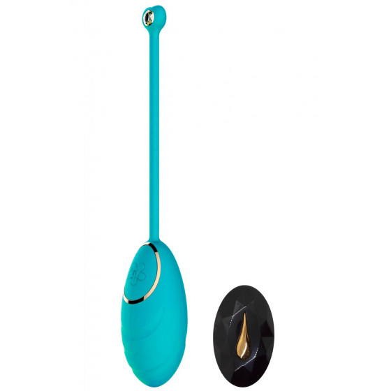 Œuf vibrant bleu avec télécommande USB Pas Cher